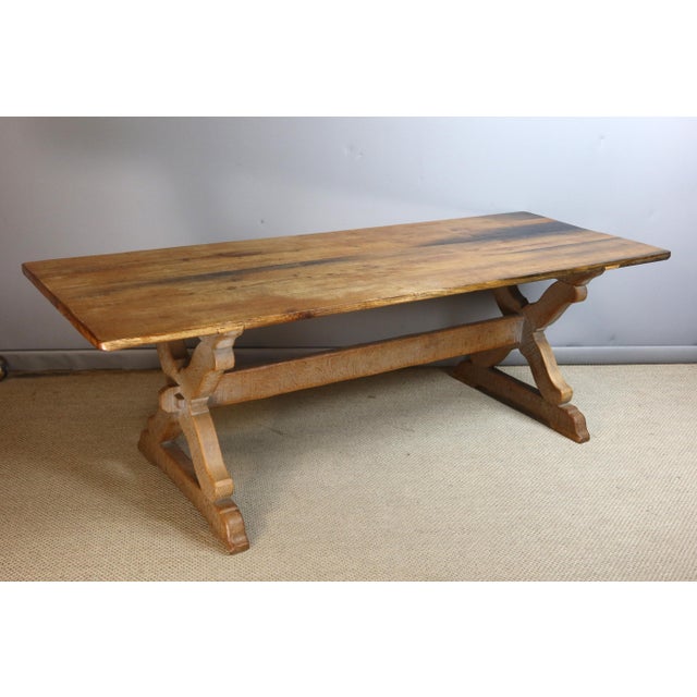 Wood Vintage Table in Oak, 1960s For Sale - Image 7 of 8