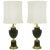 Lightolier Neoclassical Brass and Darkest Green Urn Form Table Lamps - a Pair For Sale - Image 9 of 9
