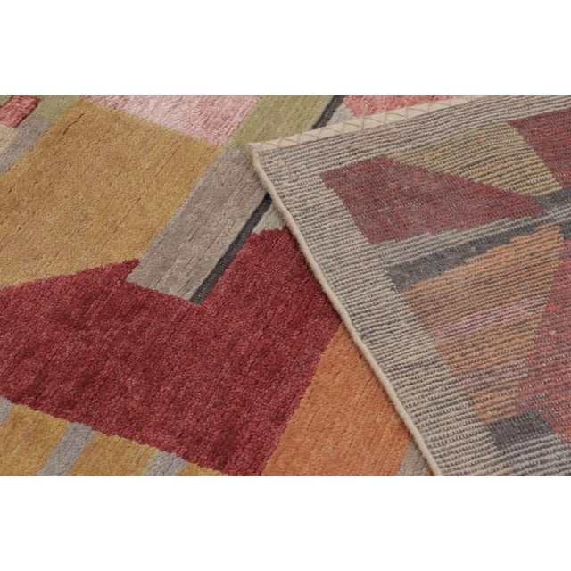 Rug & Kilim’s Oversized Scandinavian Style Rug With Polychromatic Pattern For Sale - Image 10 of 10