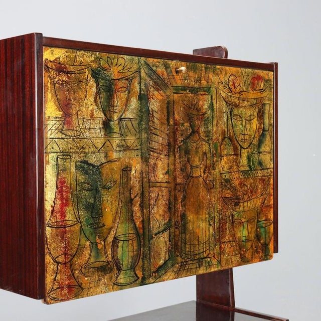 Vintage Bar Cabinet in Mahogany, 1960s For Sale - Image 6 of 13
