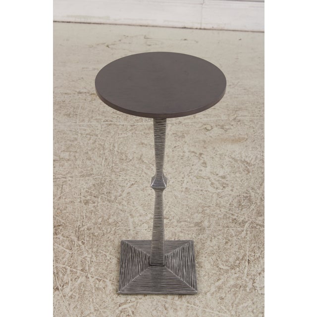 Brutalist Maitland Smith Taper Accent Table Model Hm1011 For Sale - Image 3 of 12