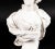 Vintage Bust of Marie Antoinette, Late 20th Century, Sculpted Composite Marble For Sale - Image 6 of 12