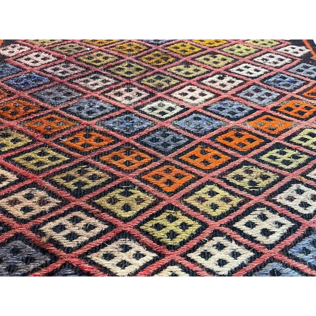 Small Anatolian Turkish Kilim Rug For Sale - Image 3 of 11