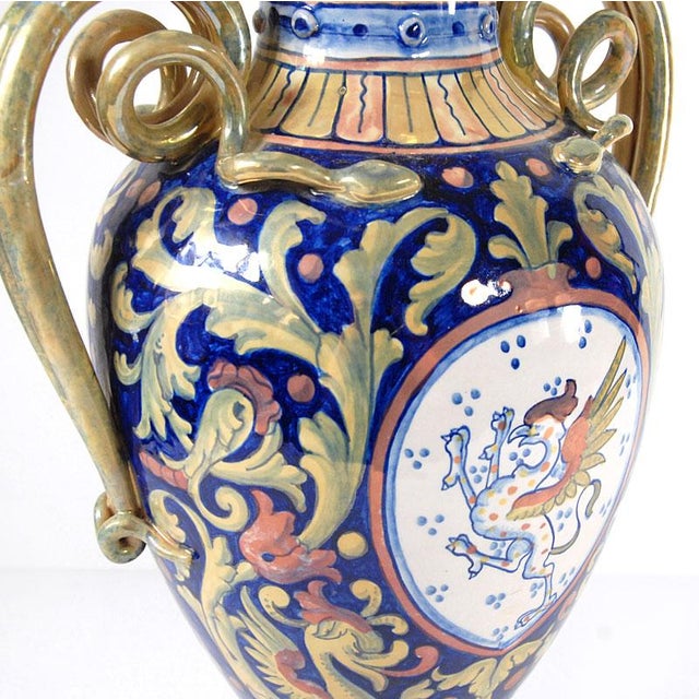 Ceramic Italian Lustre Glaze Vase by Alberto Rubboli, 1930s For Sale - Image 7 of 11