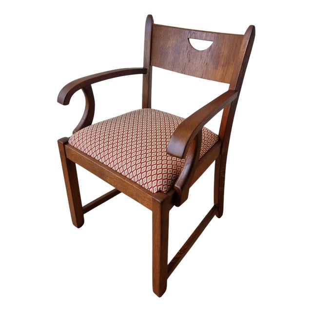 Oak Office Chair, 1950s For Sale