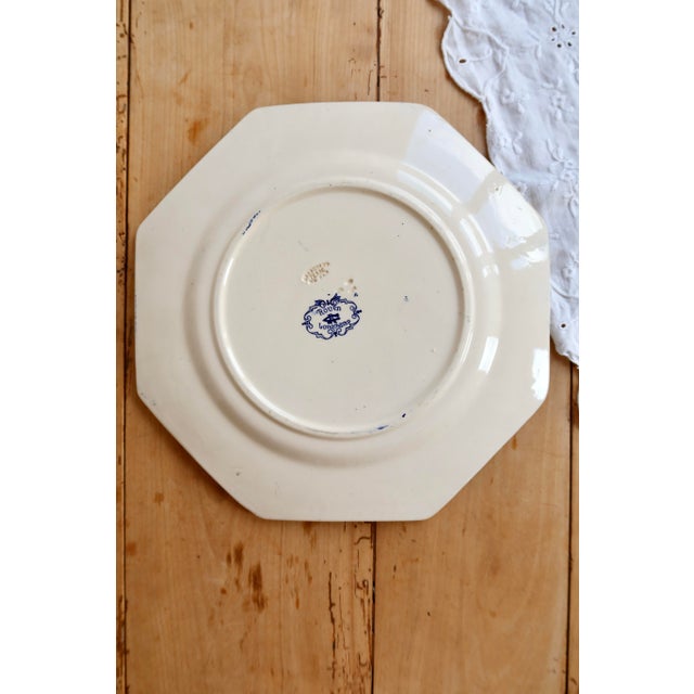 Ironstone Serving Platter from Longchamp, 1890s For Sale - Image 5 of 8