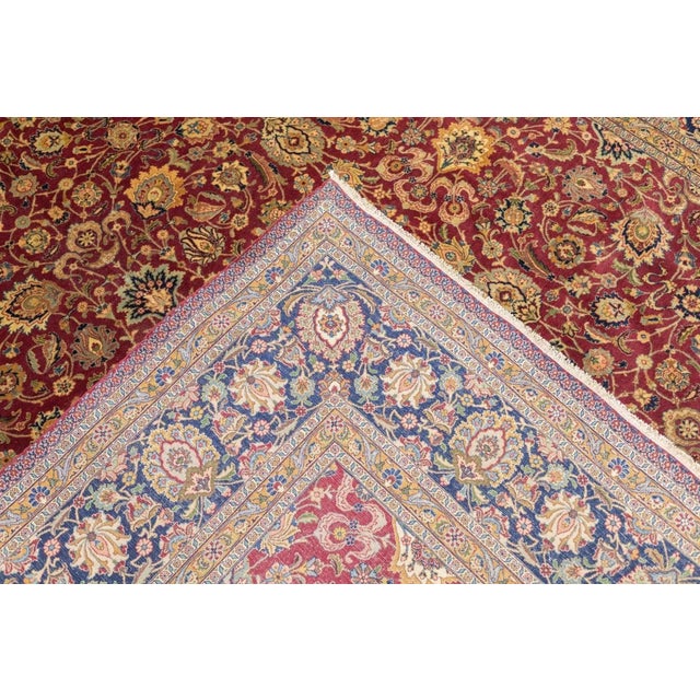 Antique Kashan Rug 6'5'' x 10'6'' For Sale - Image 4 of 12