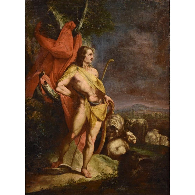 Cornelis Cornelisz. van Haarlem (Haarlem 1562–1638) Workshop - Apollo Watching King Admetus's Flocks Oil on canvas (93 x...