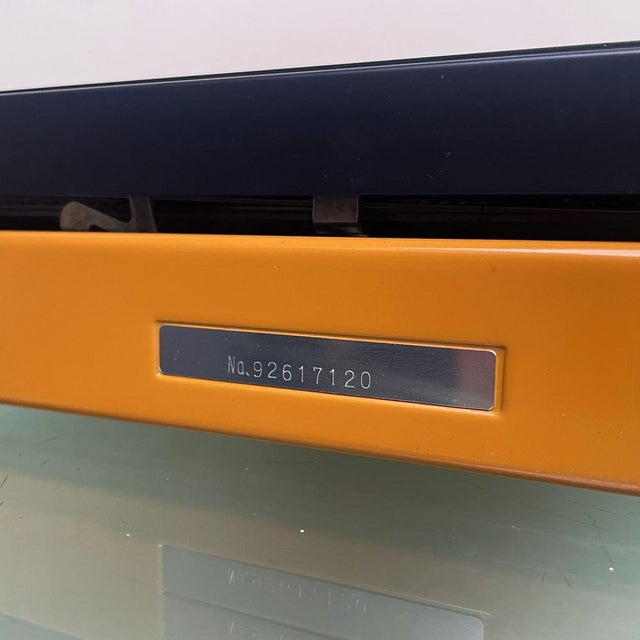Dutch 10/50 Yellow Typewriter with Case from Sperry Remington, 1970s For Sale - Image 13 of 15