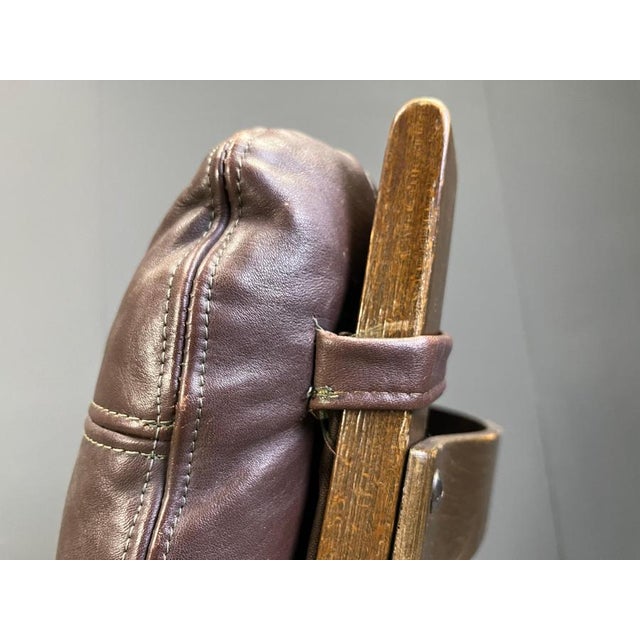 Vintage Scandinavian Leather and Bentwood Armchair by Ingmar Relling, 1970s For Sale - Image 10 of 12