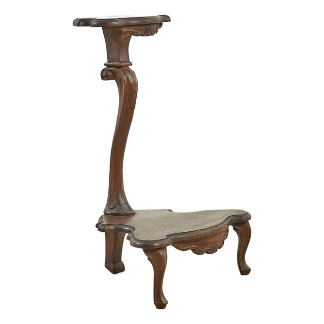Vintage Kneeler in Walnut For Sale