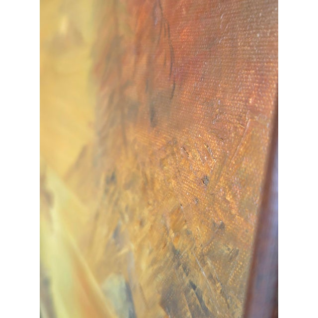 Carol Kimball Original Oil Painting Vintage Landscape Framed 21x17 For Sale In Philadelphia - Image 6 of 10