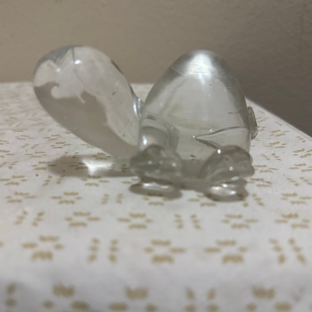 Figurative Vintage Glass Turtle Paperweight Handcrafted Decorative Desk Accent For Sale - Image 3 of 6