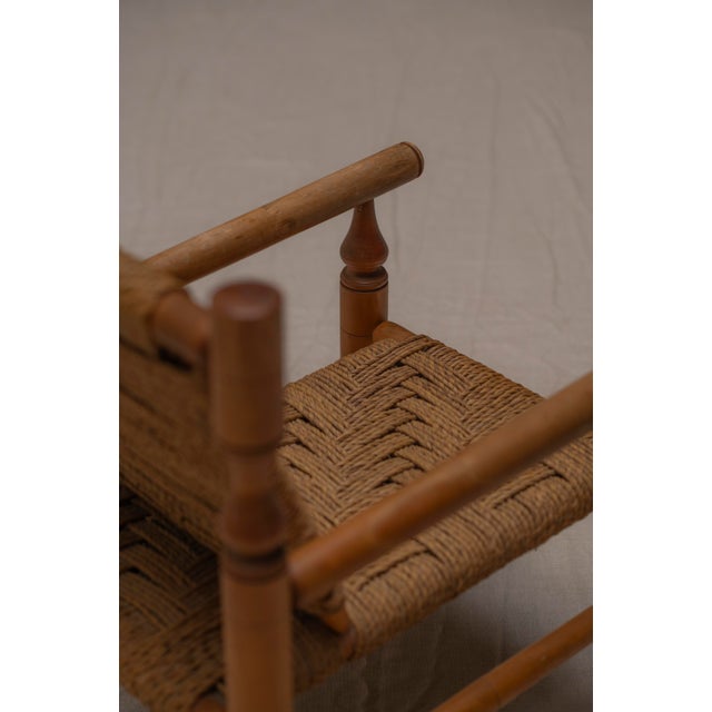 Vintage French Armchair by Adrien Audoux & Frida Minet, 1950s For Sale - Image 9 of 14