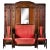 Art Deco Cloakroom Sofa in Mahogany For Sale - Image 5 of 6
