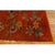 1920s Modern Square Orange Bold Floral Knotted Wool Antique Chinese Art Deco Rug For Sale - Image 4 of 7