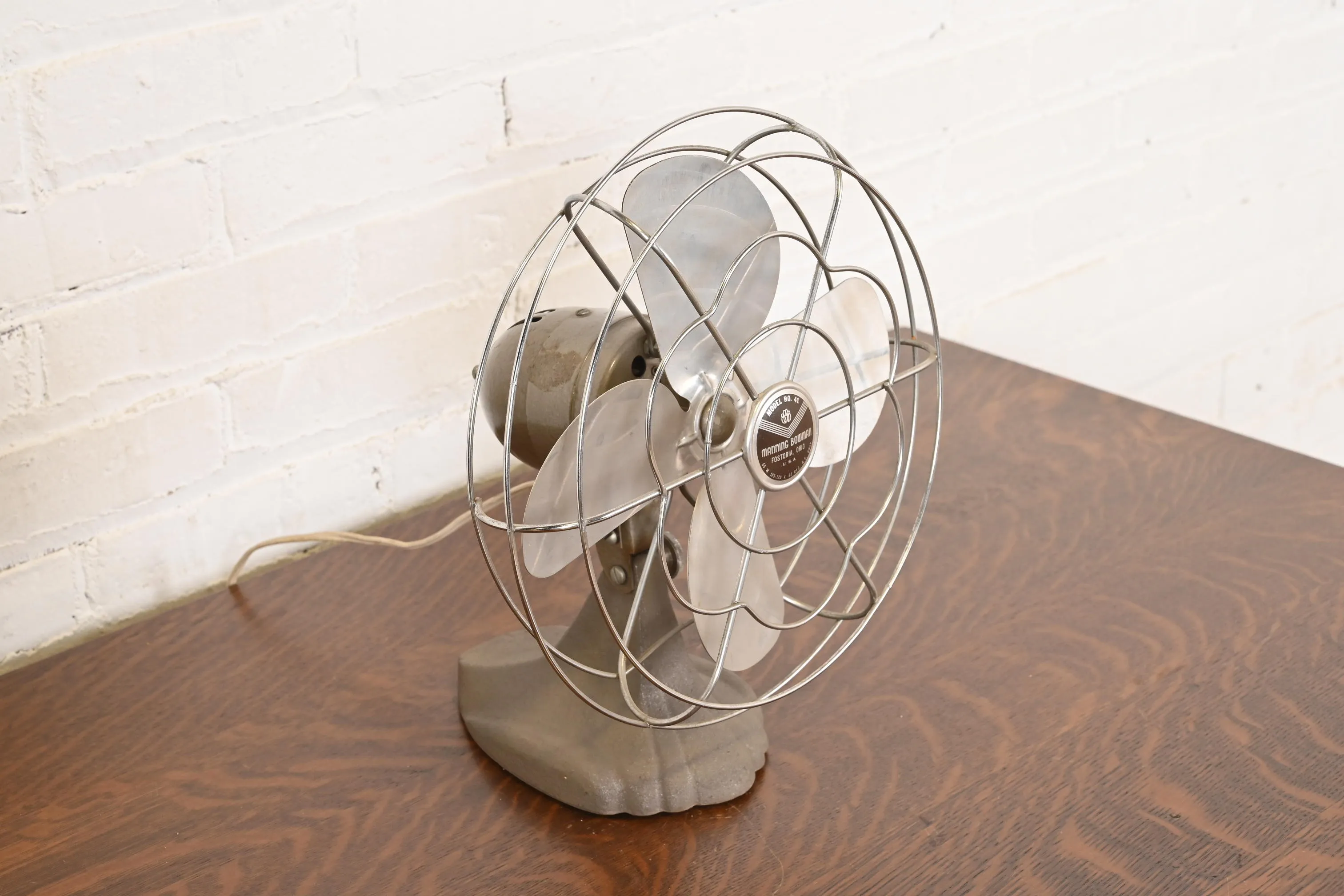 MANNING BOWMAN ヴィンテージ 扇風機 USA 1950年代 mid-century-modern-industrial-