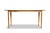 Minimalist console table finely handcrafted of solid bird’s-eye maple with exceptional figured grain. Features a slender...