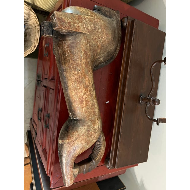 Sienna Mid 20th Century Etruscan Horse Metal Sculpture Replica For Sale - Image 8 of 9