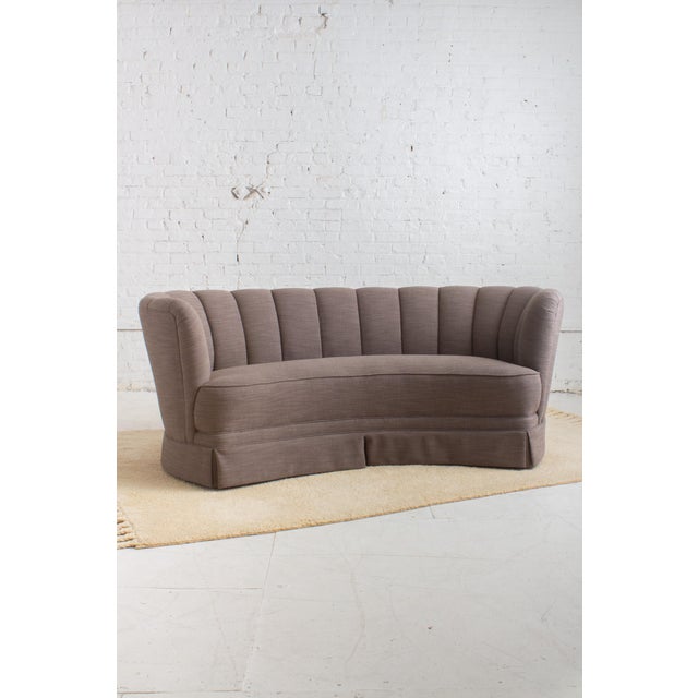 Mid 20th Century Danish Channel Back Sofa For Sale - Image 5 of 11