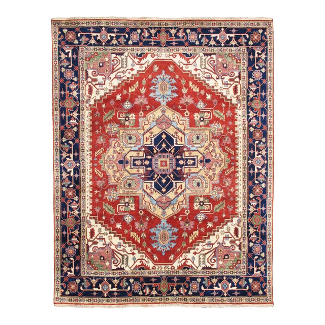 Serapi Wool Rust Area Rug-13' 8'' X 13'10'' For Sale