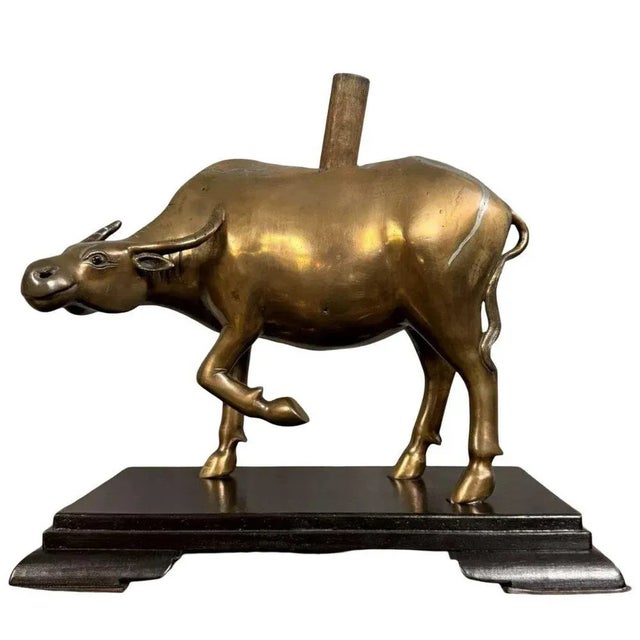 20th Century Asian Bronze Sculpture with Copper Patina & Traces of Silver Plating For Sale - Image 6 of 7