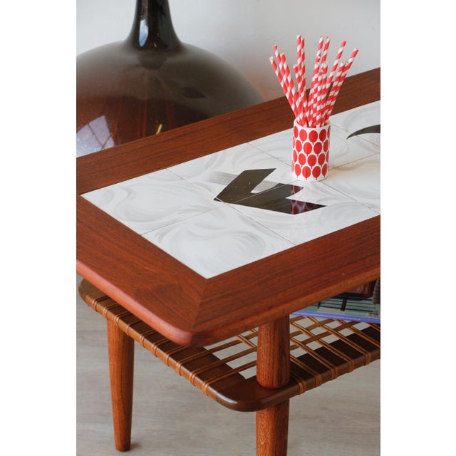 Vintage Teak and Ceramic Coffee Table from Gemina Møbler, 1960s For Sale - Image 12 of 15