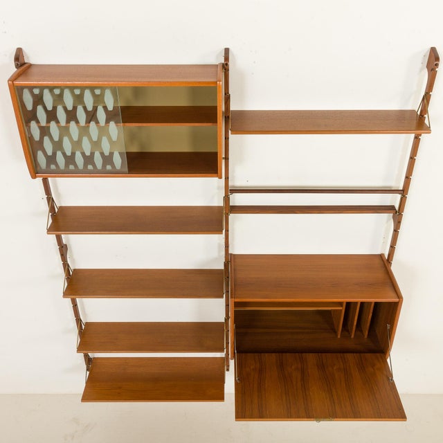 Ergo Wall Unit with Hidden Desk, Norway, 1960s For Sale - Image 9 of 16