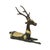 Vintage Bronze Reclining Deer Statue, 1970s For Sale - Image 4 of 13