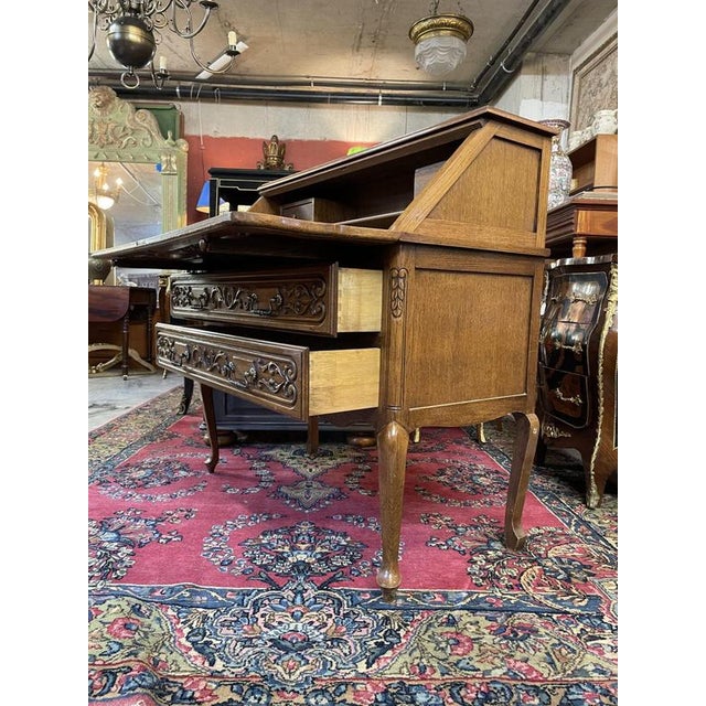 Wood Vintage French Ladies Secretaire For Sale - Image 7 of 9