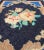 Textile 1930s American Hooked Rug With Large Floral Medallion in Black Background For Sale - Image 7 of 9