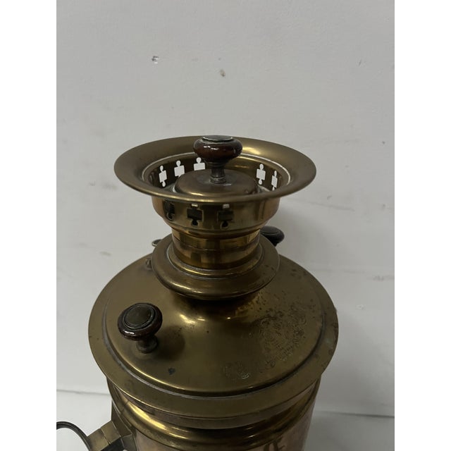 Antique Russian Samovar in Yellow Copper, 1800s For Sale - Image 5 of 12