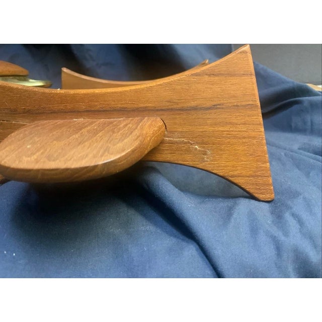 VTG Dansk Teak Warming Pan Chafing Dish Jens Quistgaard JHQ Danmark Denmark For Sale - Image 13 of 14