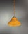 Wood Mid-Century Italian Pencil Reed Rattan Bamboo and Brass Pendant Lamp, 1970s For Sale - Image 7 of 17