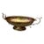 Mid 20th Century Vintage Hammered Brass Double Handled Pedestal Centerpiece Bowl - 17” For Sale - Image 5 of 8