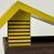 Mid 20th Century Mid 20th Century Brilliant Mid-Century Modern Wooden [Bird] House Sculpture in Period Mustard Color For Sale - Image 5 of 12
