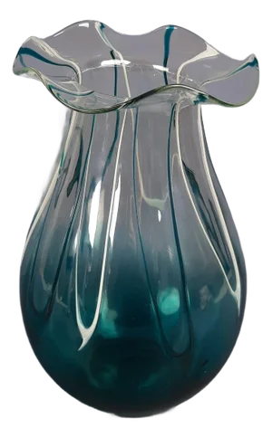 Murano Glass Vase in Mint Green Transparent by Murano for Murano, 1970s