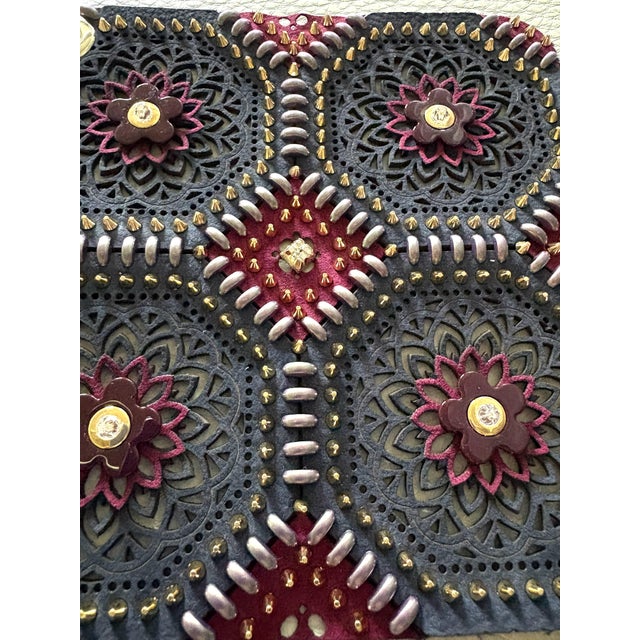 Italian Studded Leather Swatch No 1 From 2026/2027 Collection For Sale In Kansas City - Image 6 of 6