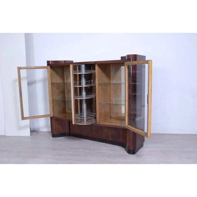 Art Decò Mobile Bar With Swivel Door, 1940s For Sale - Image 6 of 18