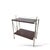 Mid-Century Modern Folding Serving Trolley with Rosewood and Chrome Frame, 1960s For Sale - Image 4 of 7