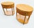 Contemporary Late 20th Century Charles Pfister for Baker Furniture Primavera and Burl Oval Nightstands - a Pair For Sale - Image 3 of 12