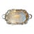 Large Ornate Silver Serving Tray With Handles 37 Inches For Sale