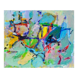 Bright Colorful Abstract Expressionist by Anthony Rappa