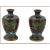 Paint Antique Pair of Meiji Japanese Cloisonne Enamel Goldstone Dragon Vases For Sale - Image 7 of 8