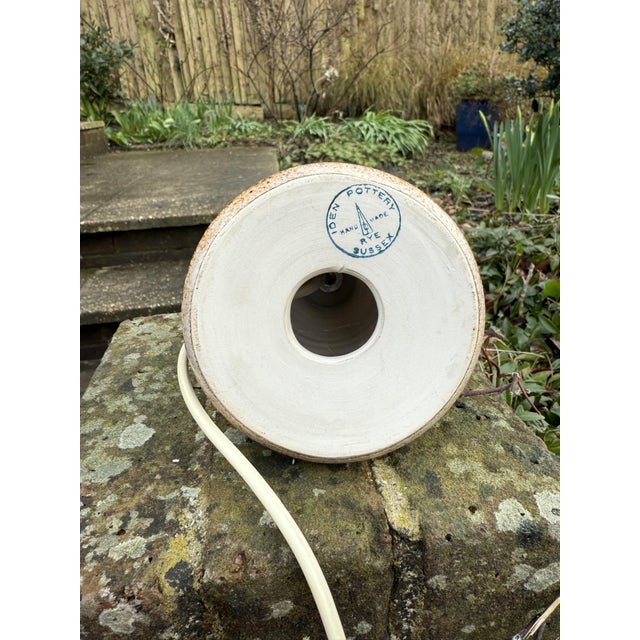 Vintage Table Lamp in Stoneware from Iden Rye Pottery, 1970s For Sale - Image 9 of 10