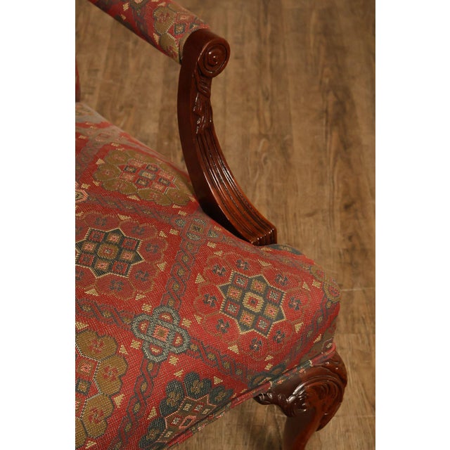 Henredon Chippendale Style Mahogany Library Armchair For Sale - Image 12 of 18