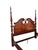 1980s Thomasville Collectors Cherry King Size Poster Bed Carved Headboard Chippendale For Sale - Image 5 of 18