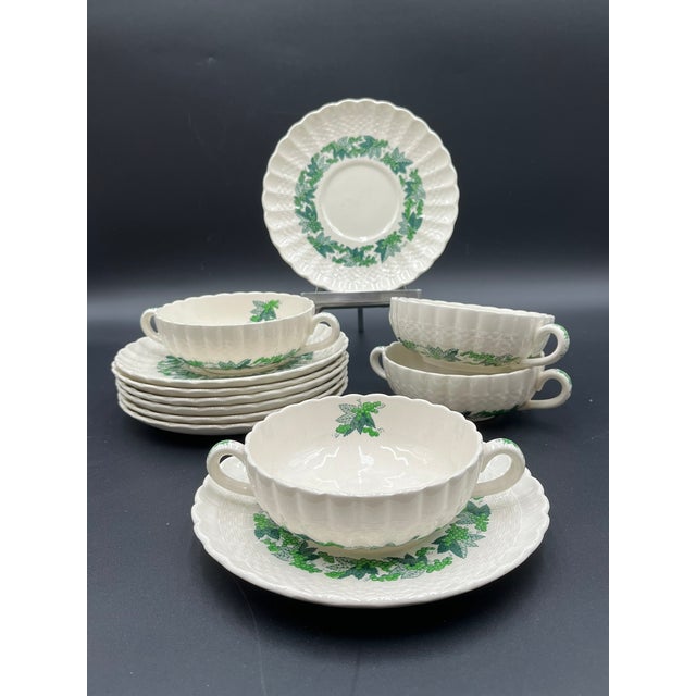 Antique Valencia Porcelain Tableware from Spode Copeland, 1925, Set of 57 For Sale - Image 10 of 18