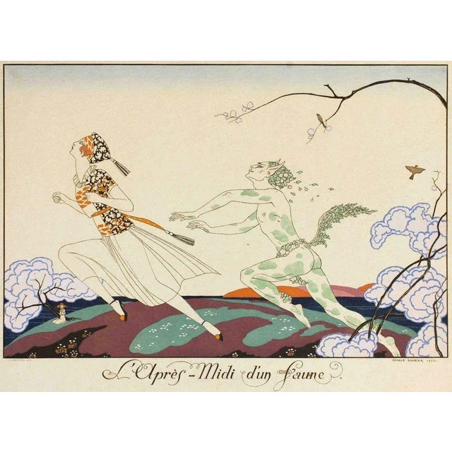 This is one of the artworks in the portfolio 'Le Bonheur du Jour', by George Barbier. A very fine work of one of the most...
