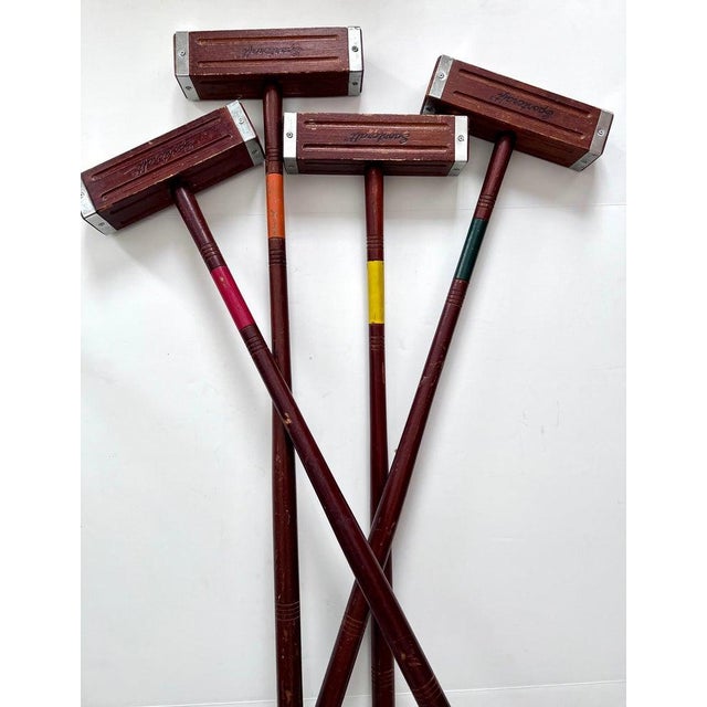 Four Croquet Mallets Set of 4 Chairish